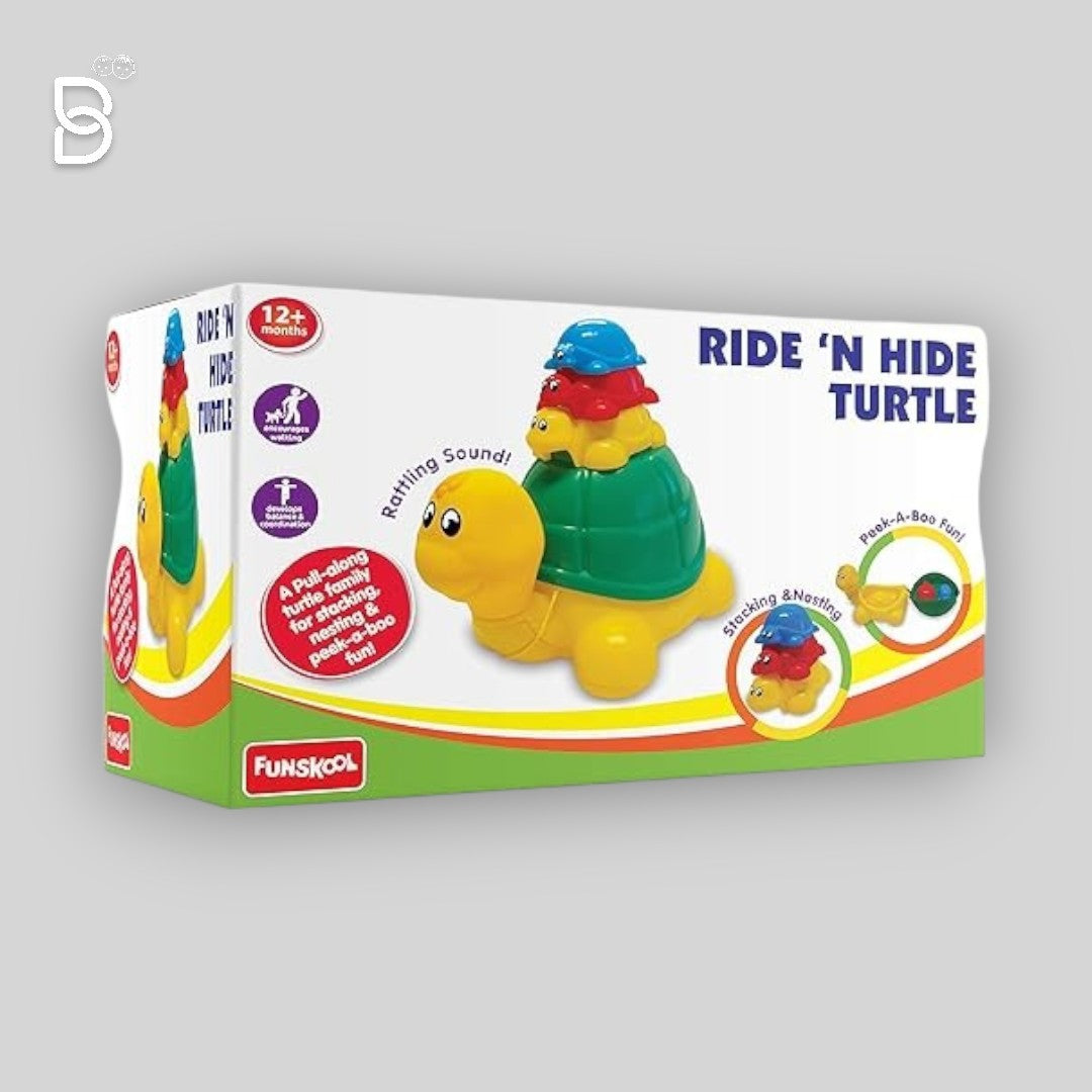 FUNSKOOL PULL-ALONG TURTLE TOY- MULTICOLOR - TODDLER, KID - PLASTIC MATERIAL