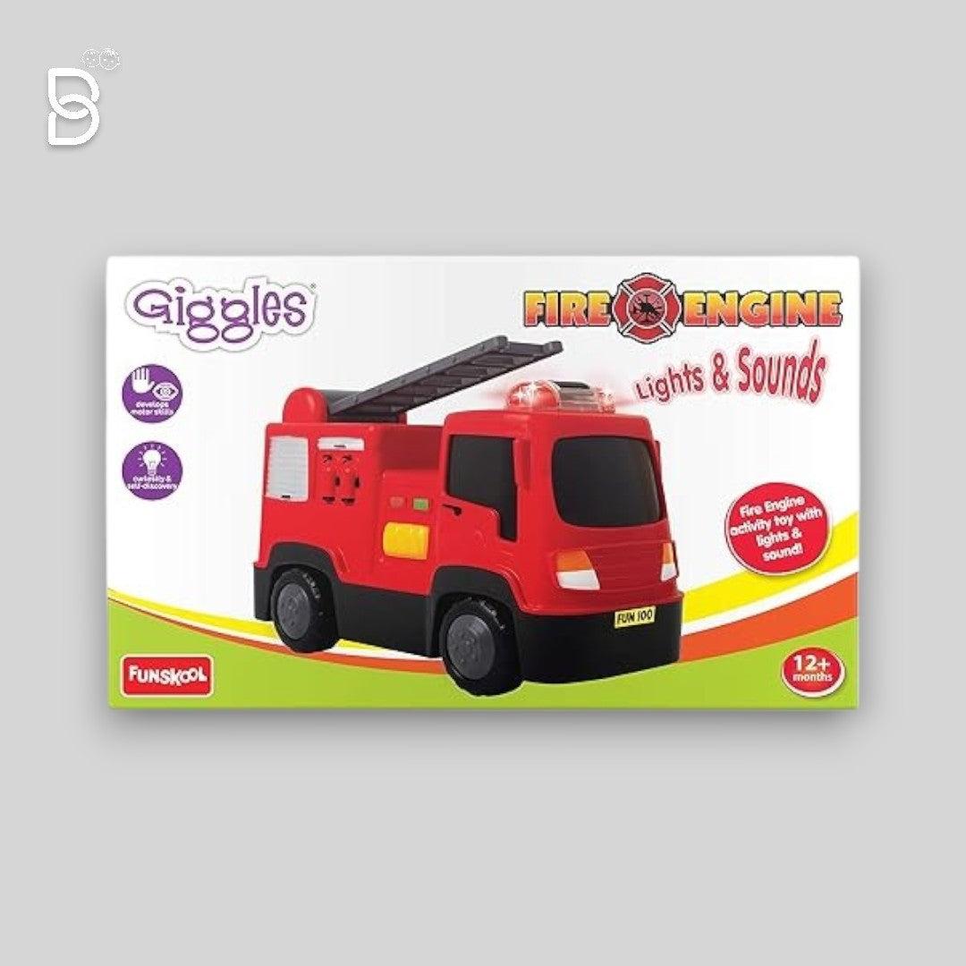 FIRE ENGINE ACTIVITY TOY FEATURING LIGHTS & SOUND