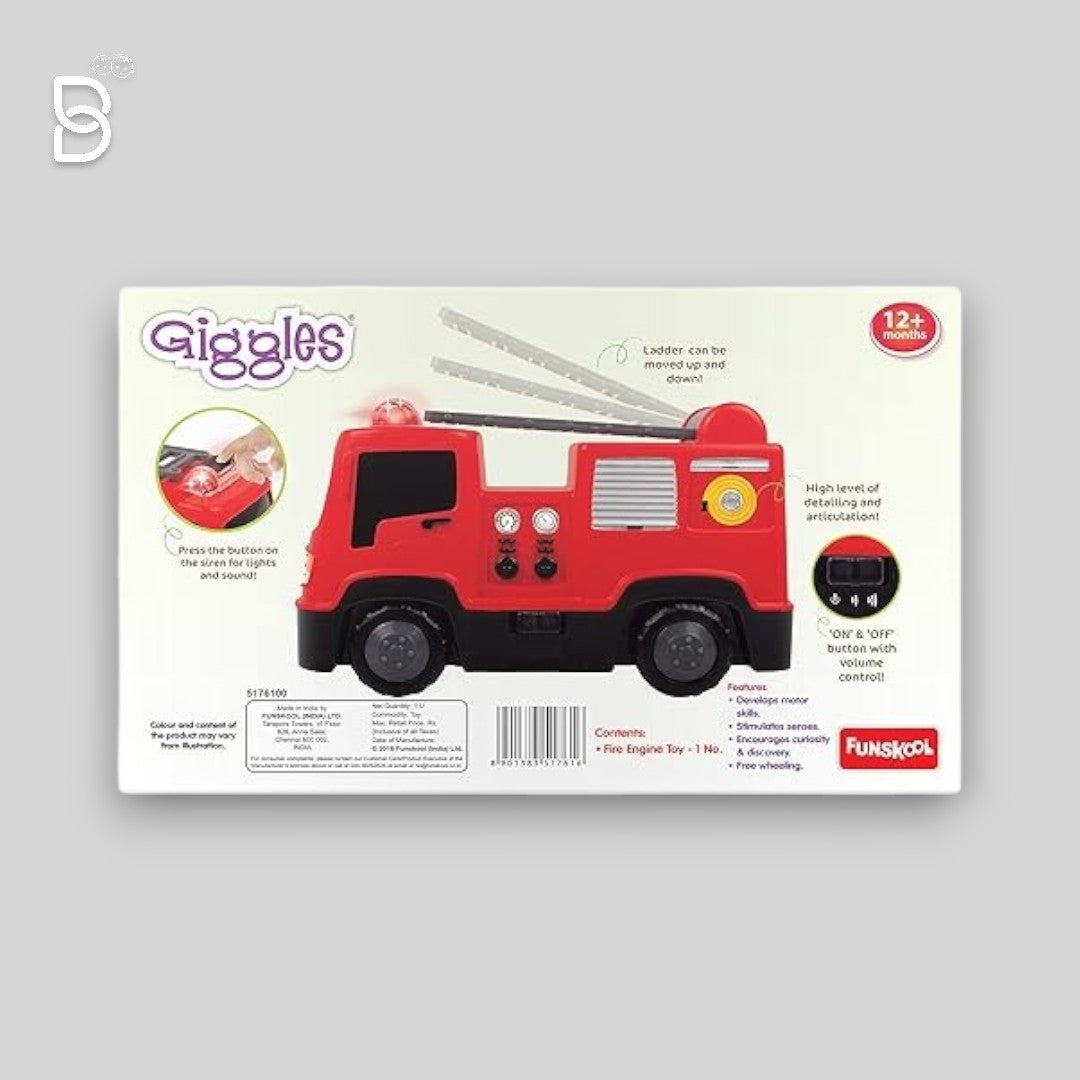 FIRE ENGINE ACTIVITY TOY FEATURING LIGHTS & SOUND