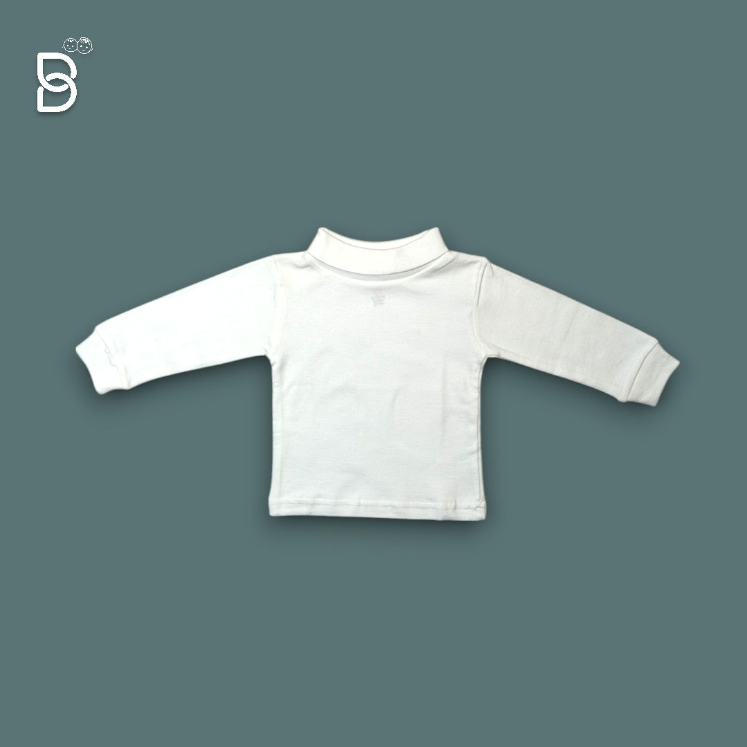 POLO NECK T SHIRT WHITE