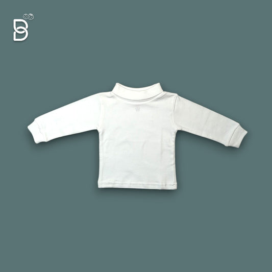 POLO NECK T SHIRT WHITE