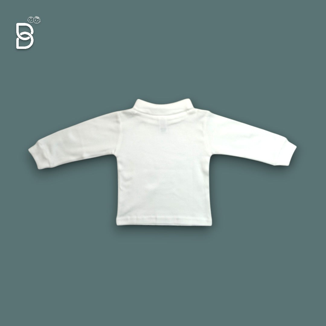 POLO NECK T SHIRT WHITE