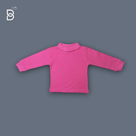 POLO NECK T-SHIRT PINK COLOR