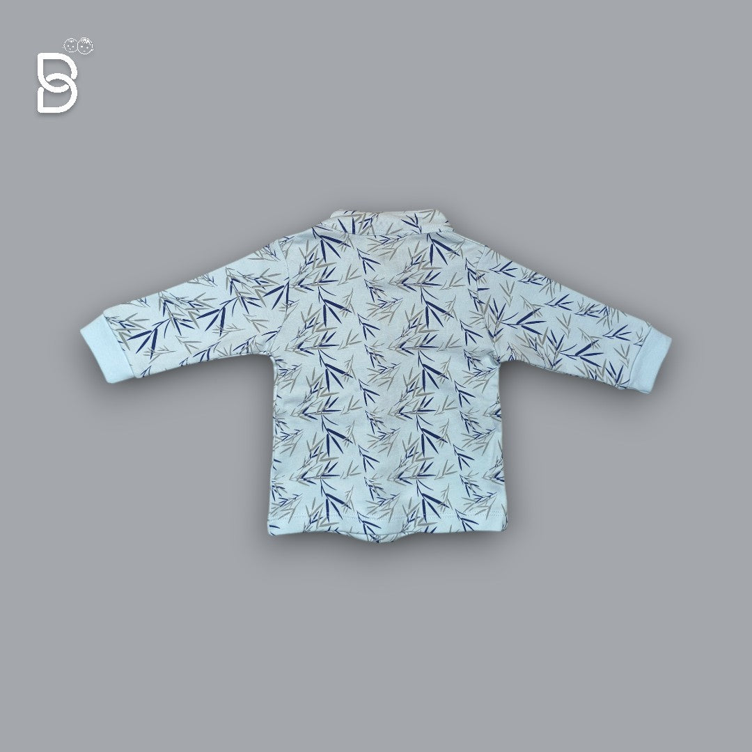 NEO NATE - SKY BLUE SHIRT-WHITE T-SHIRT-BLUE PANT