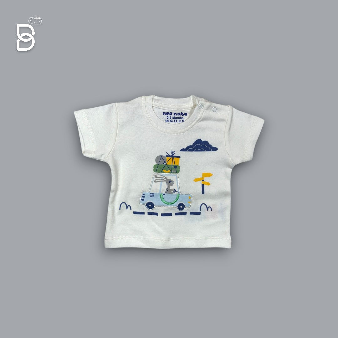 NEO NATE - SKY BLUE SHIRT-WHITE T-SHIRT-BLUE PANT
