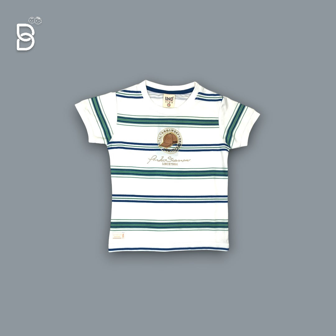 KIDS CASUAL WEAR CHECKERED T-SHIRT & NICKER GREEN - UNO KIDS