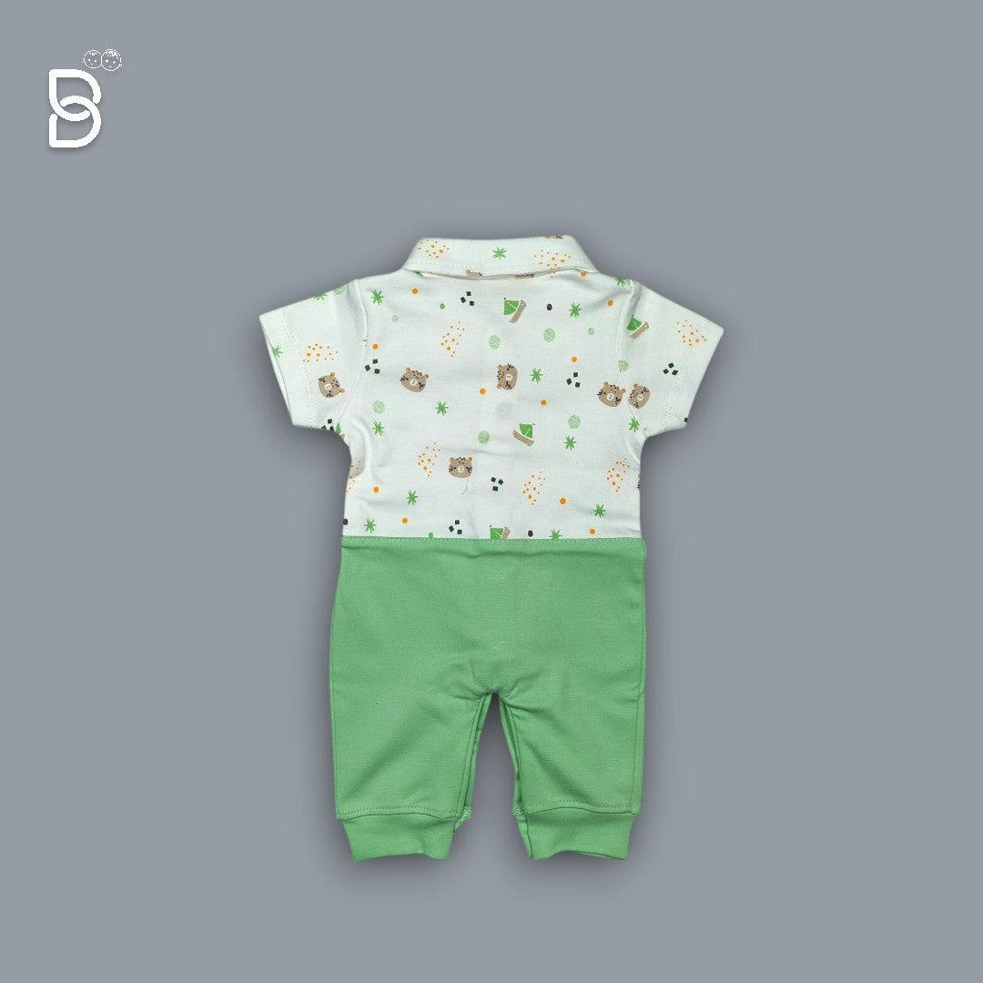 NEW BORN DUNGRI SUIT FOR INFANT WEAR (GREEN)