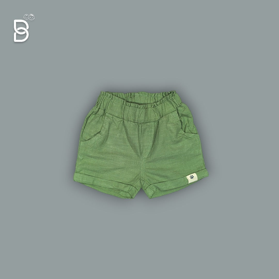 KIDS FULL PRINTED T-SHIRT & GREEN NICKER - OLLYPOP