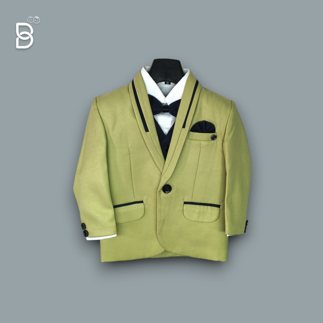 LITE GREEN BLAZER SUIT JACKET FOR PARTY WEAR BOYS