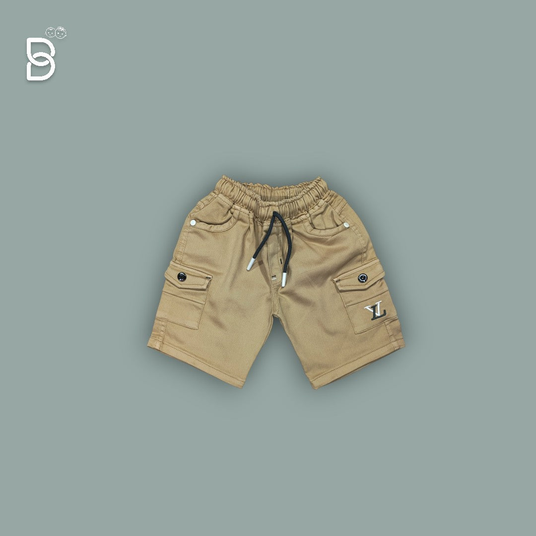 BOYS PRINTED T-SHIRT AND NICKER CREAM - UNO KIDS