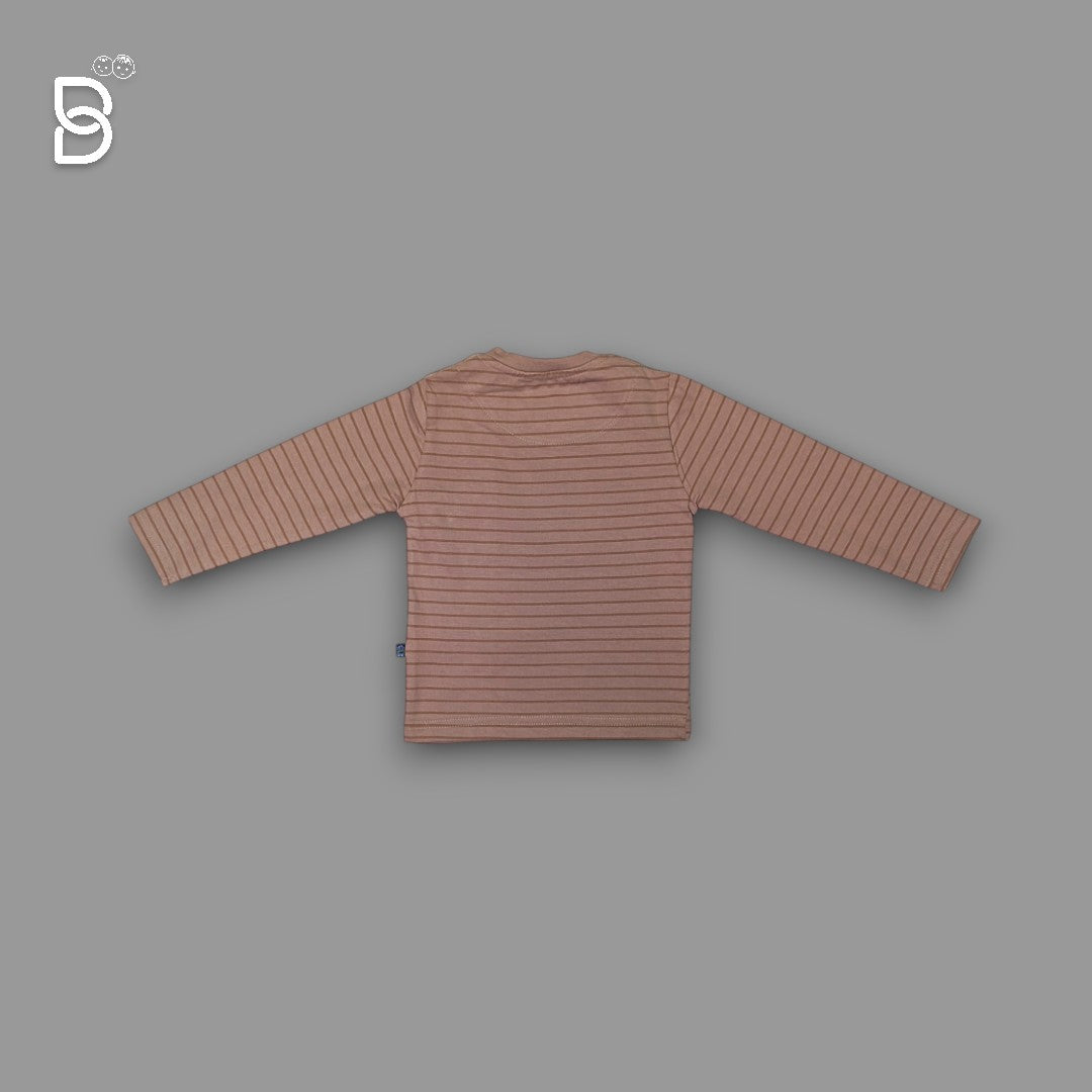 NEW BORN T-SHIRT AND PANT COMBO BROWN - MINI TAURUS