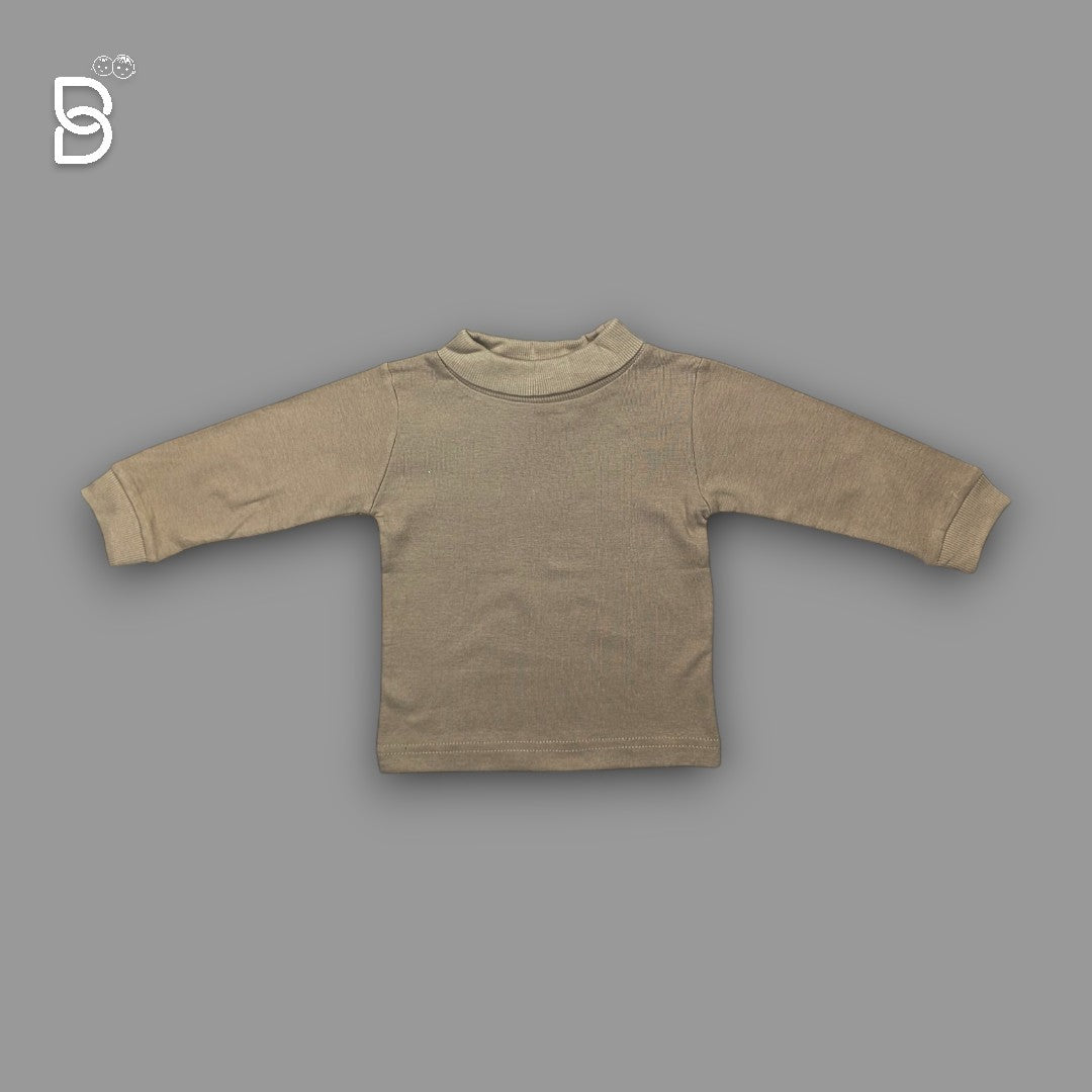 POLO NECK T SHIRT SKIN COLOR