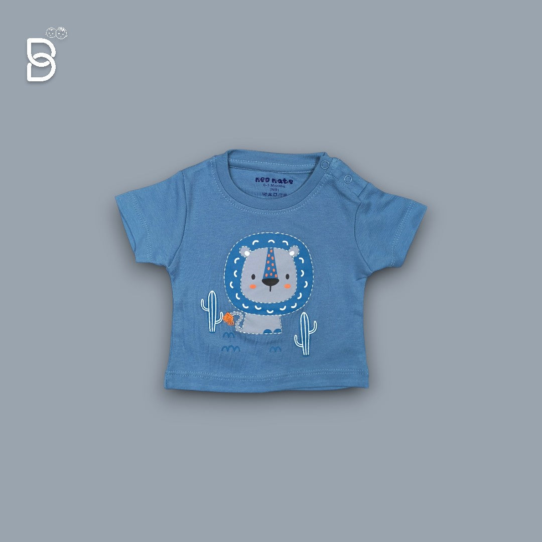 BOYS CASUAL WEAR SKY BLUE SHIRT - NAVY BLUE JEANS