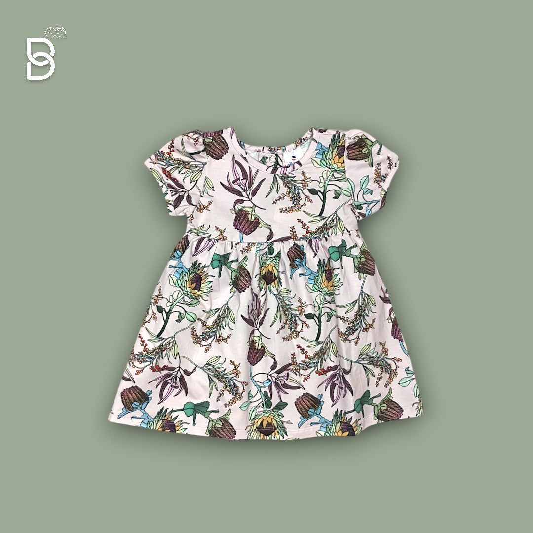 GIRLS COTTON FLORAL FROCK
