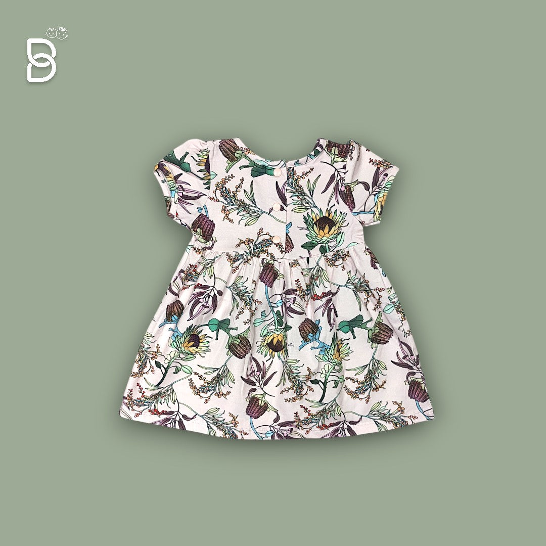 GIRLS COTTON FLORAL FROCK