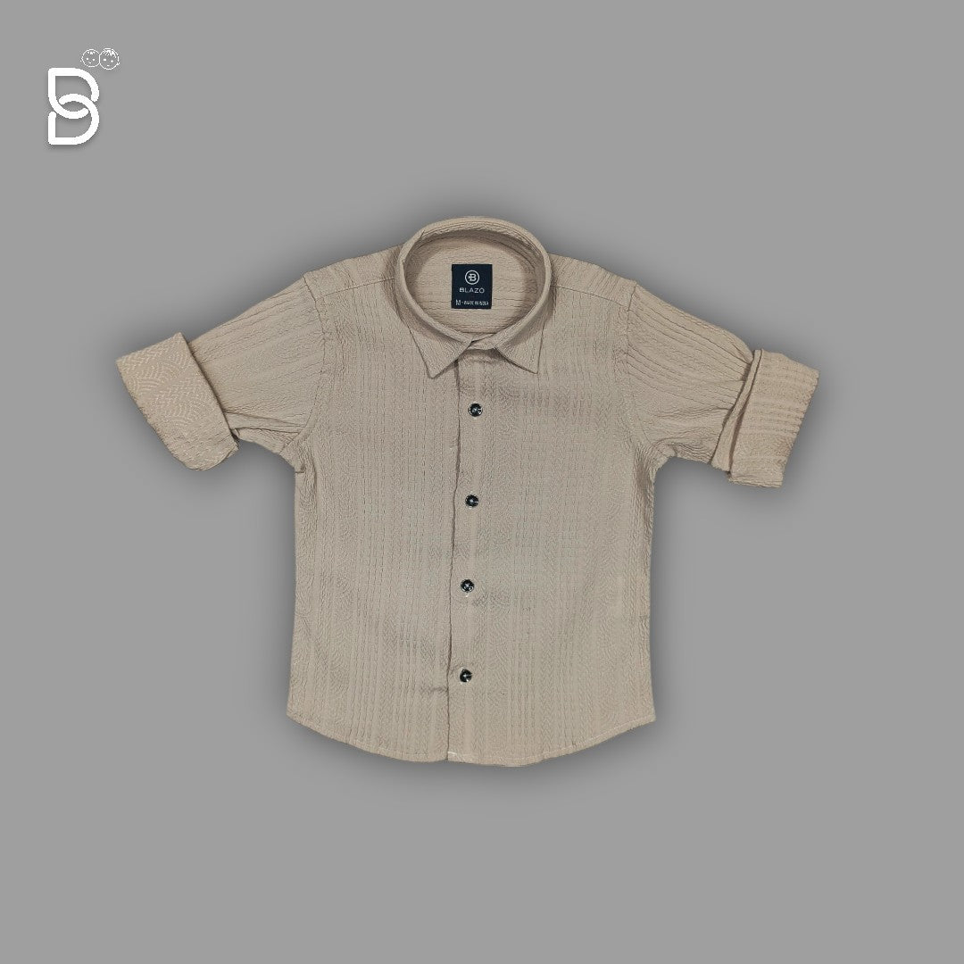 BOYS SHIRT BISCUIT COLOR
