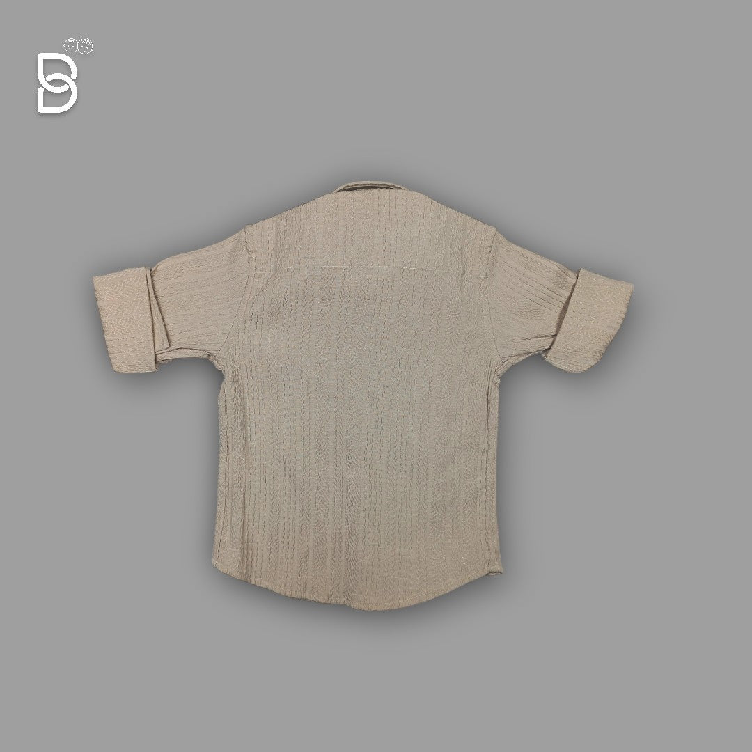BOYS SHIRT BISCUIT COLOR