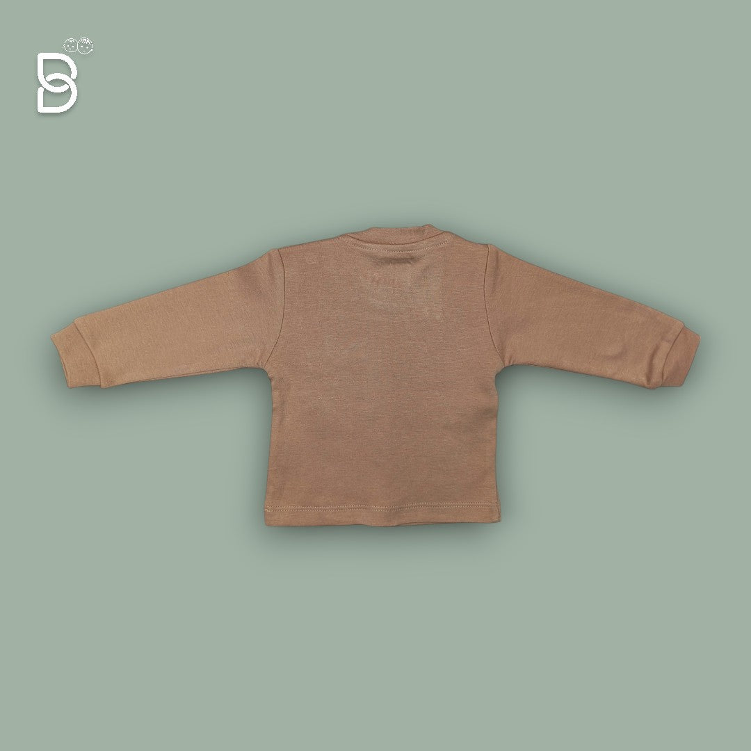FULL SLEEVE T-SHIRT AND PANT BROWN COLOR