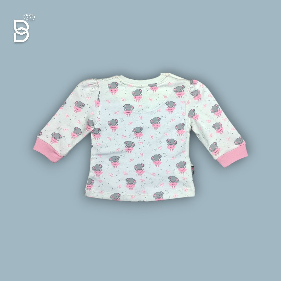 NEW BORN BABY GIRL JOGGER SET WHITE - MINI TAURUS