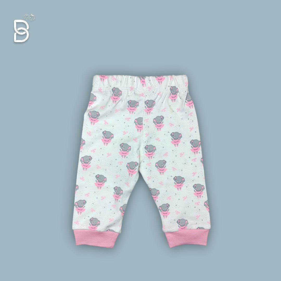 NEW BORN BABY GIRL JOGGER SET WHITE - MINI TAURUS