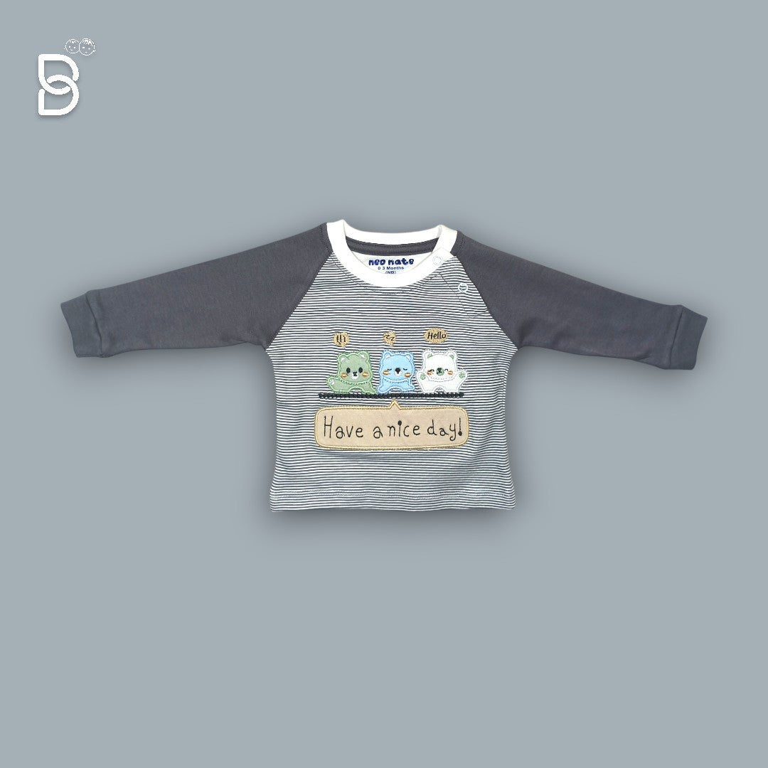 NEO NATE - FULL SLEEVE T-SHIRT AND PANT GRAY COLOR