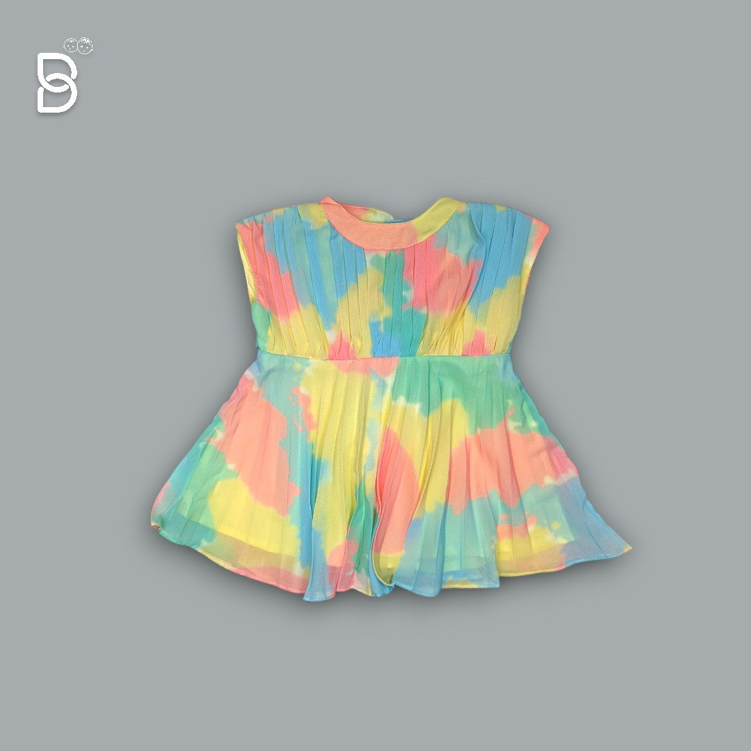 NEW BORN BABY FROCK MULTICOLOR