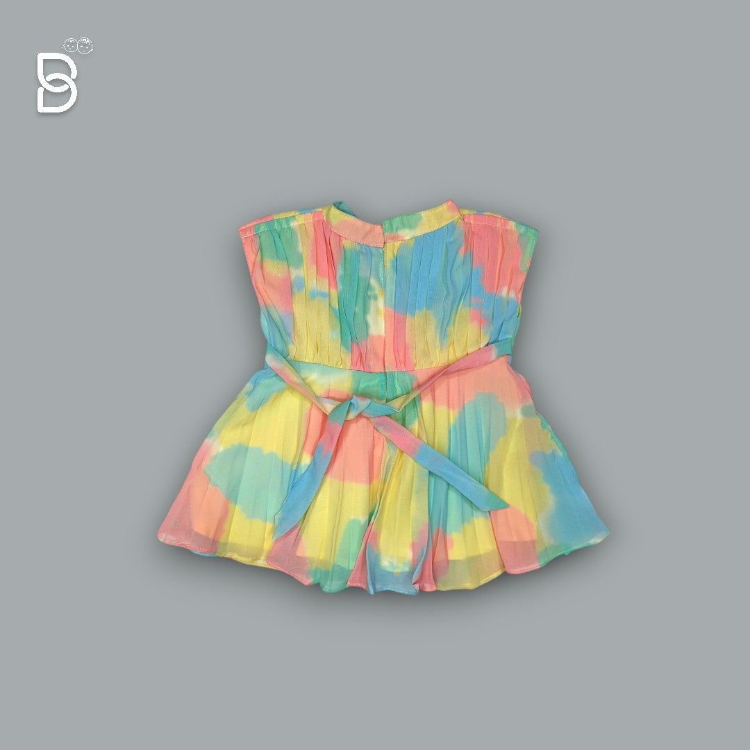 NEW BORN BABY FROCK MULTICOLOR