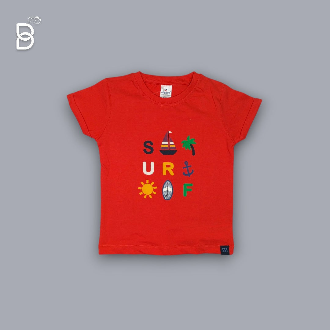 UNISEX T-SHIRT & NICKER (RED & WHITE)