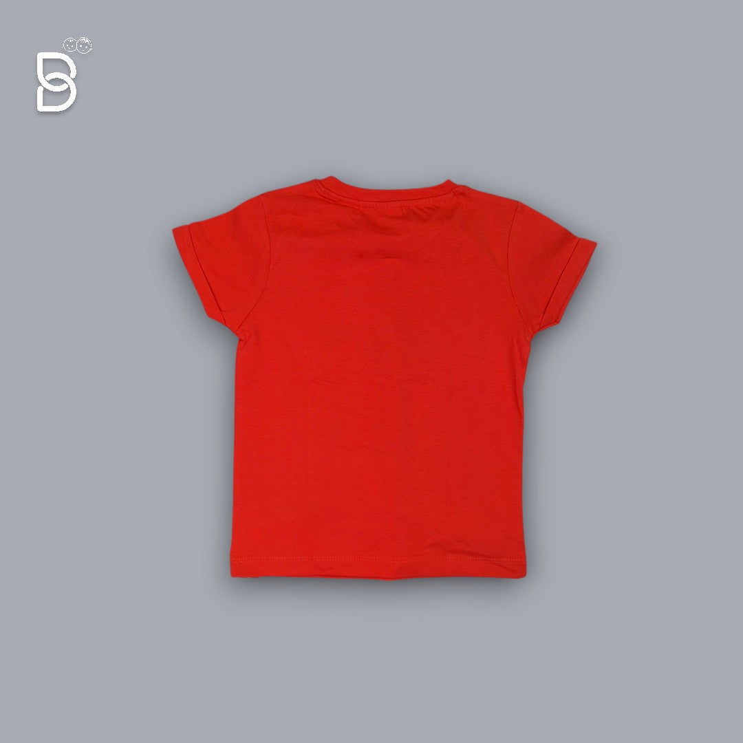 UNISEX T-SHIRT & NICKER (RED & WHITE)