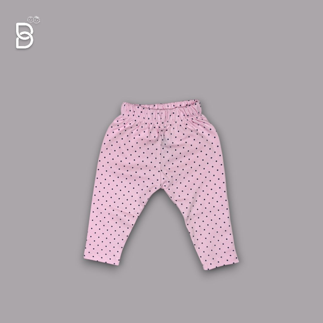 NEO NATE - COTTON FULL SLEEVES PRINTED TOP & JEGGINGS - WHITE AND PINK
