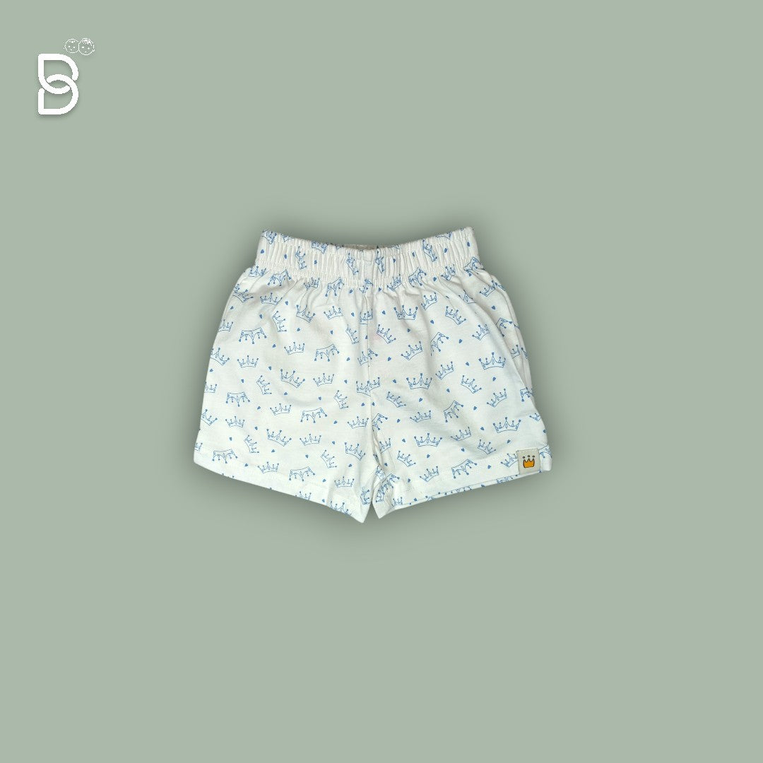 GIRLS CASUAL WEAR COTTON T-SHIRT & NICKER BLUE - OLLYPOP