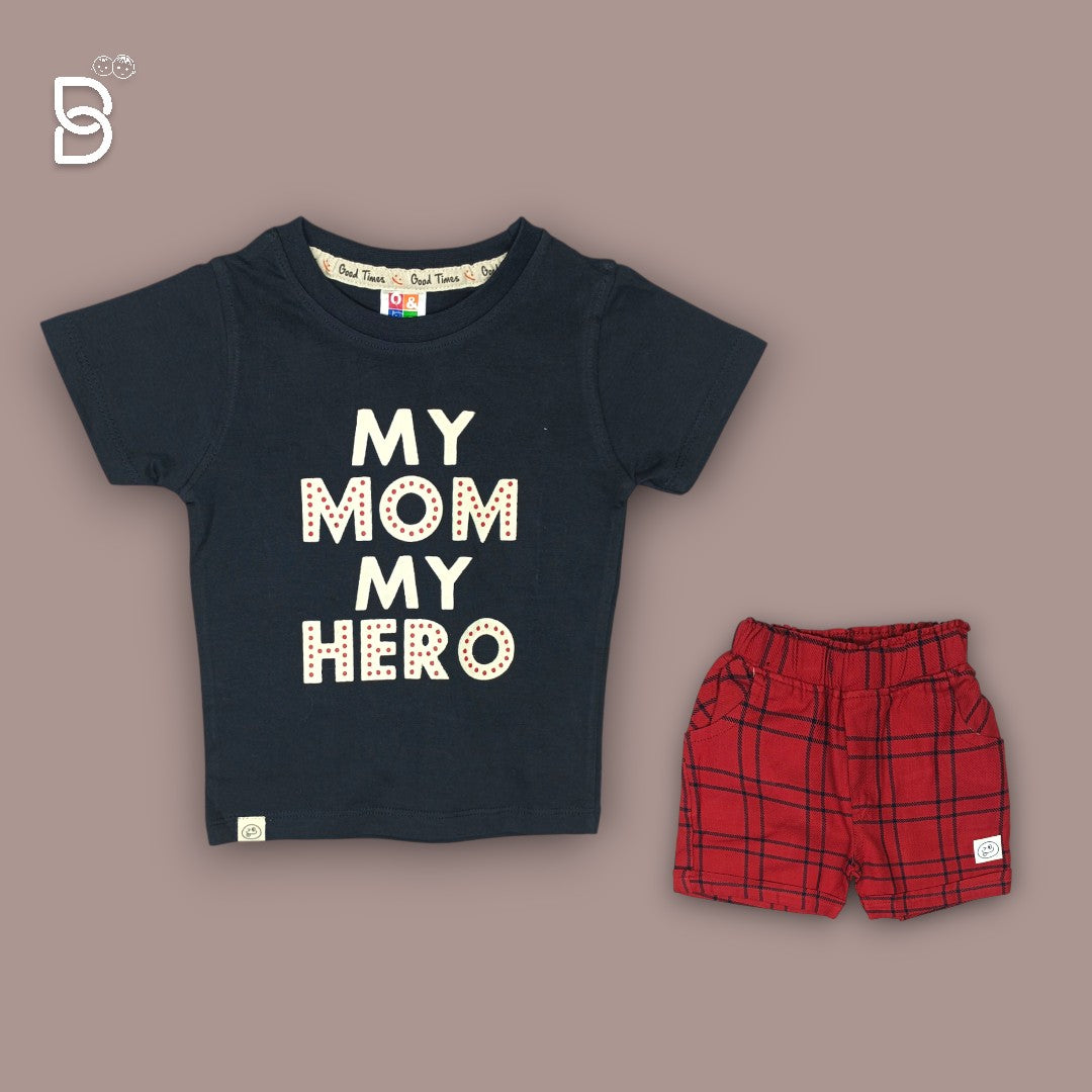 MY MOM MY HERO T-SHIRT NICKER