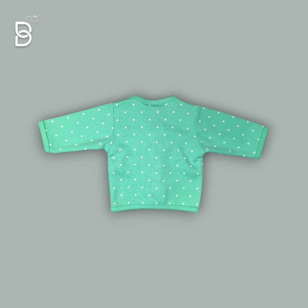 NEW BORN BABY COTTON SET GREEN - NATURELLE