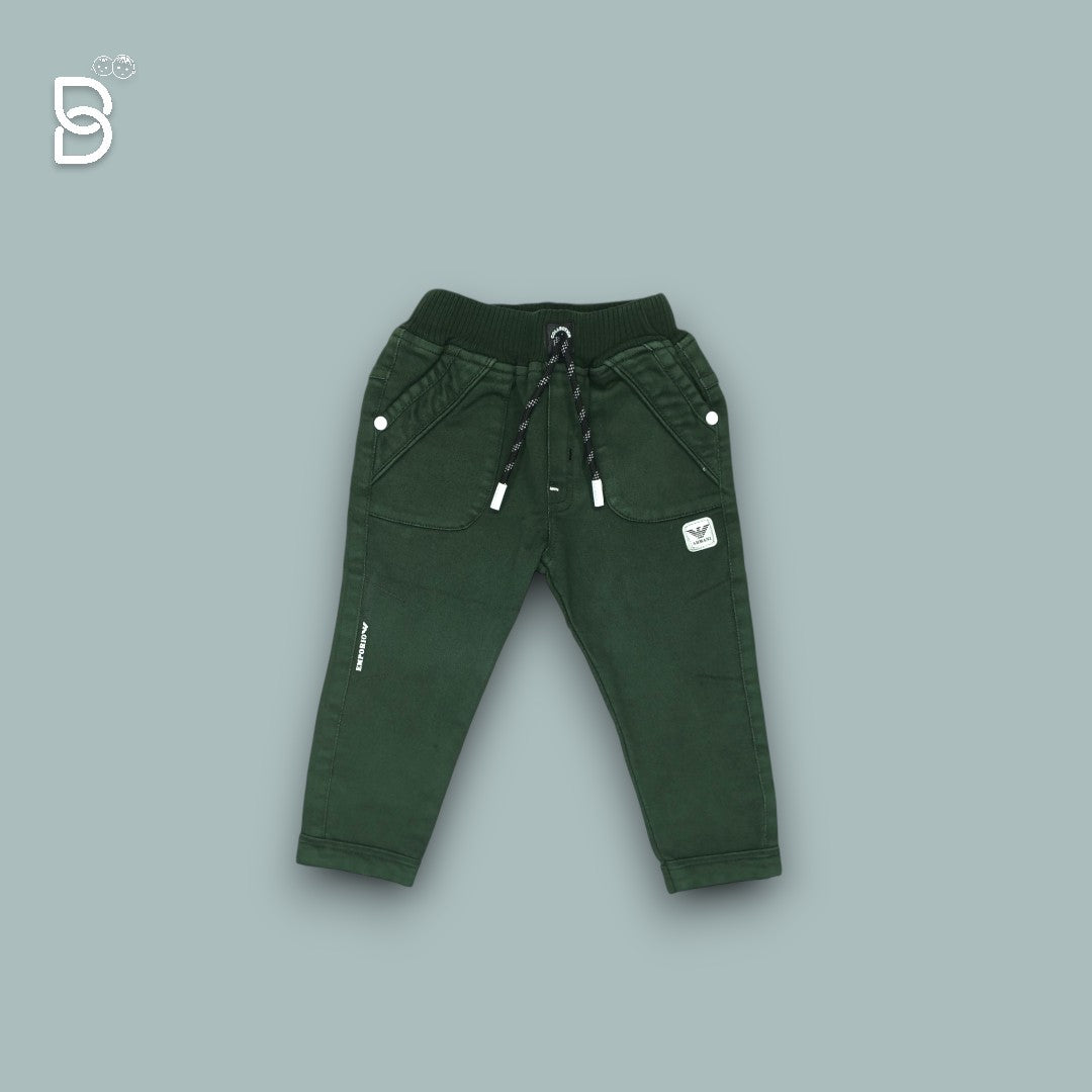 KIDS CASUAL WEAR CHECKERED T-SHIRT & PANT GREEN - UNO KIDS