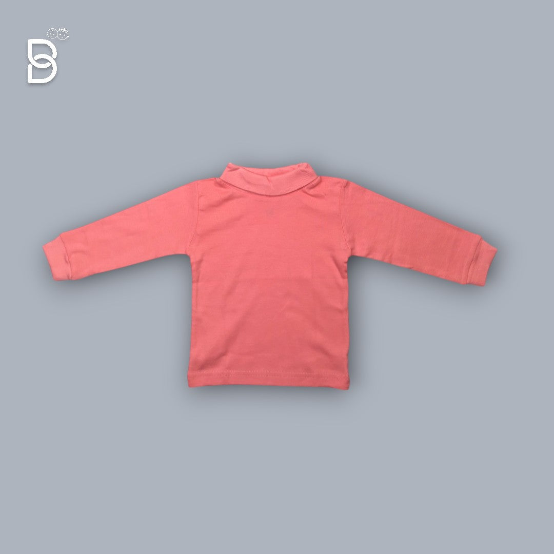 POLO NECK T SHIRT PINK COLOR