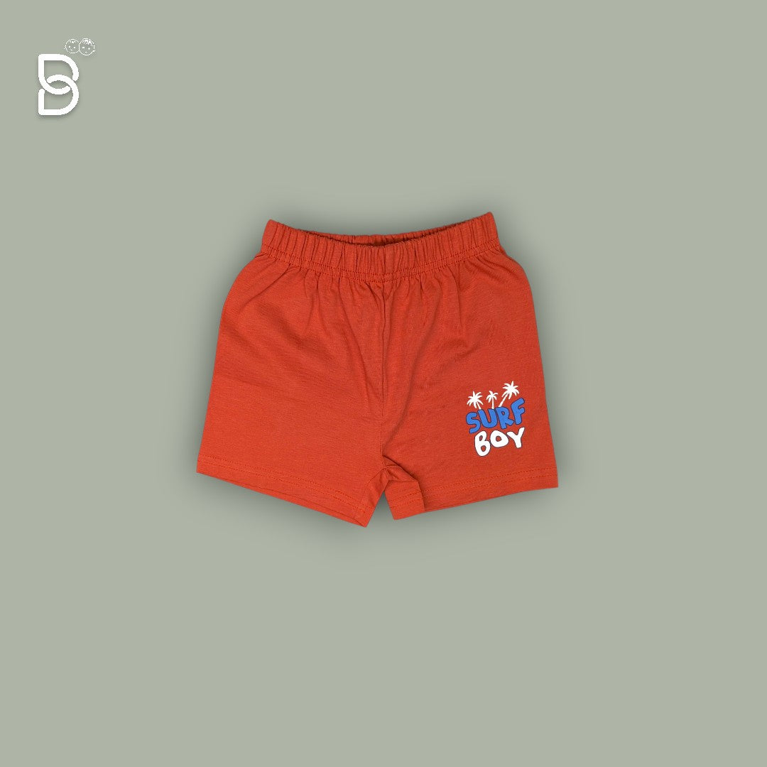 BOYS PRINTED T-SHIRT AND NICKER CREAM - OLLYPOP