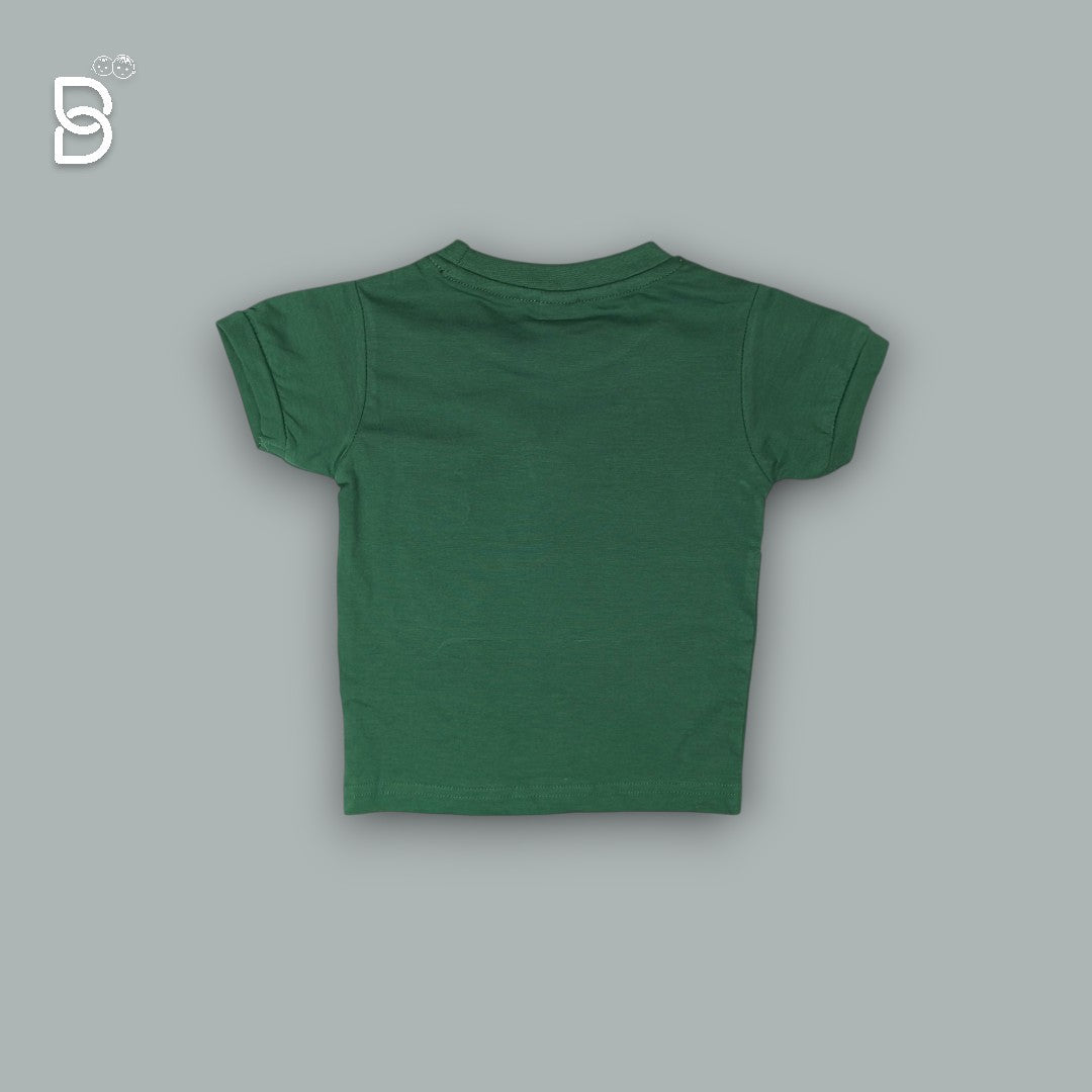 KIDS GREEN T-SHIRT & BEIGE NICKER