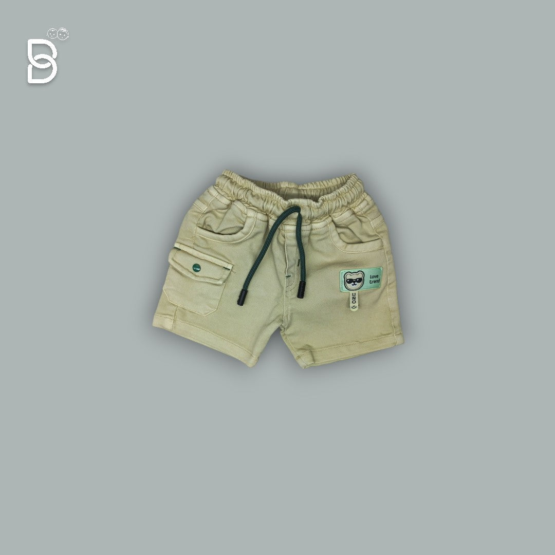 KIDS GREEN T-SHIRT & BEIGE NICKER