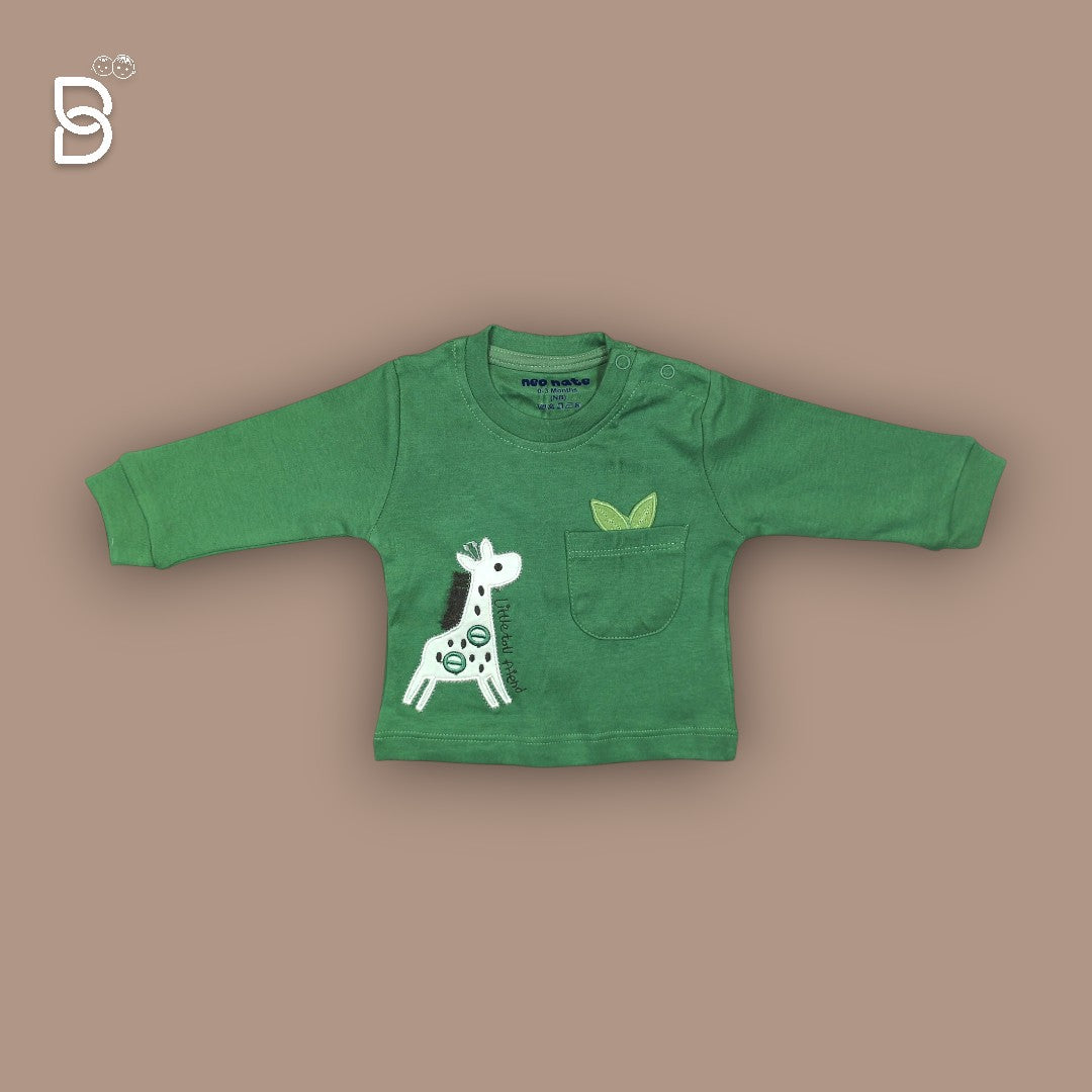 FULL SLEEVE T-SHIRT AND PANT GREEN COLOR