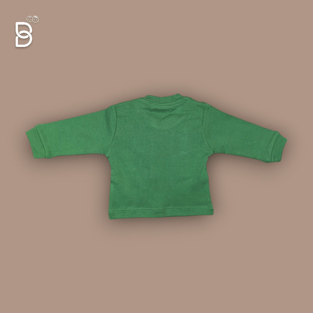 FULL SLEEVE T-SHIRT AND PANT GREEN COLOR