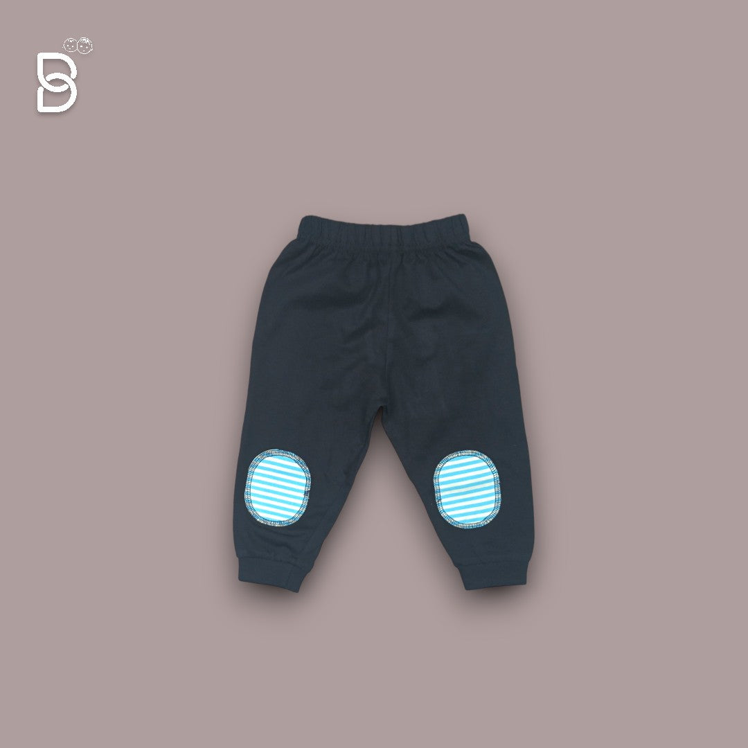 KIDS CASUAL MOTORCYCLE PRINTED T-SHIRT & PANTS SKY BLUE - OLLYPOP