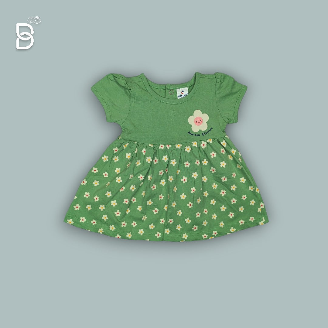 GIRLS FROCK GREEN