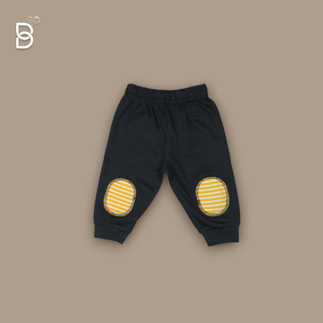 KIDS CASUAL MOTORCYCLE PRINTED T-SHIRT & PANTS YELLOW - OLLYPOP