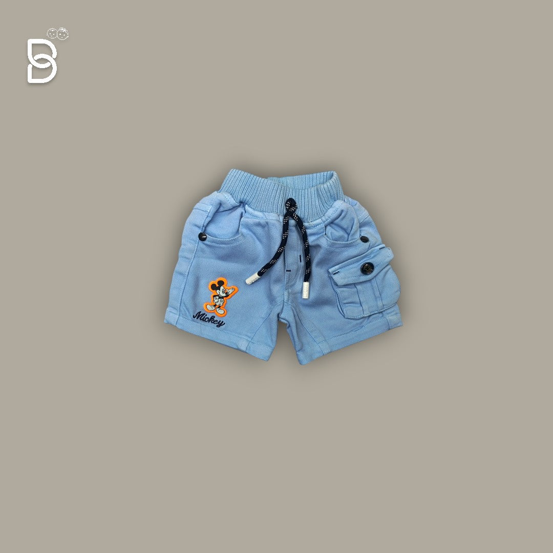 KIDS CASUAL WEAR PRINTED T-SHIRT & NICKER NAVY BLUE - UNO KIDS