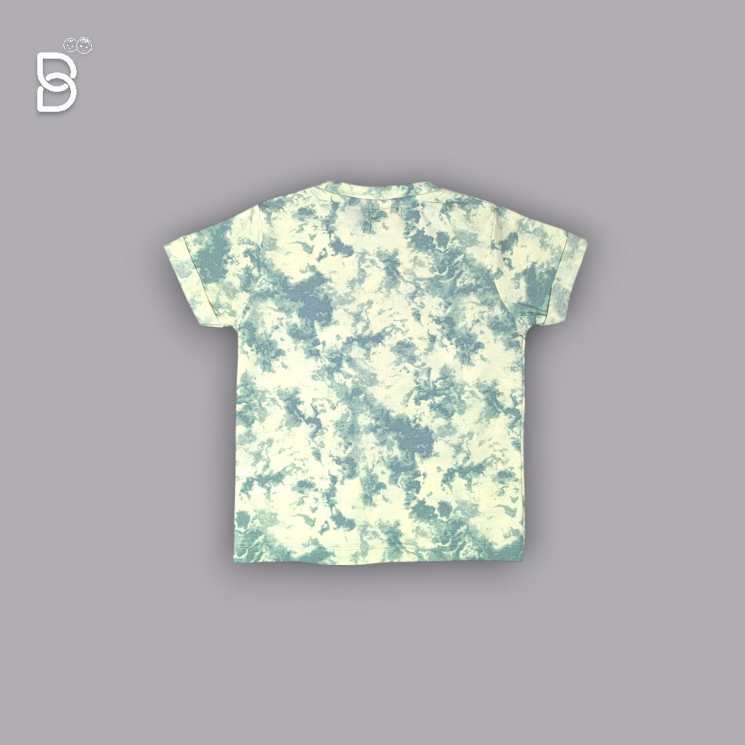 BOYS PRINTED T-SHIRT AND NICKER MULTI - OLLYPOP