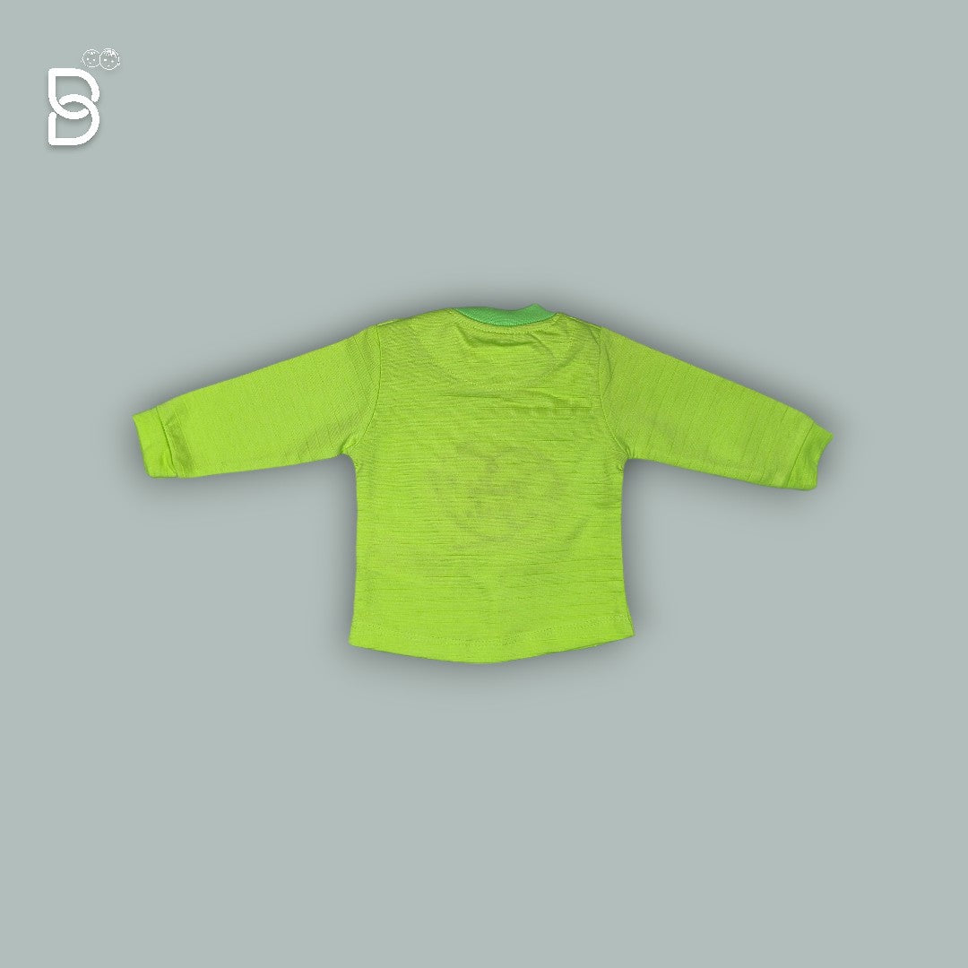 NEO NATE - COTTON FULL SLEEVES PRINTED TOP & JEGGINGS - FLOURESCENT GREEN