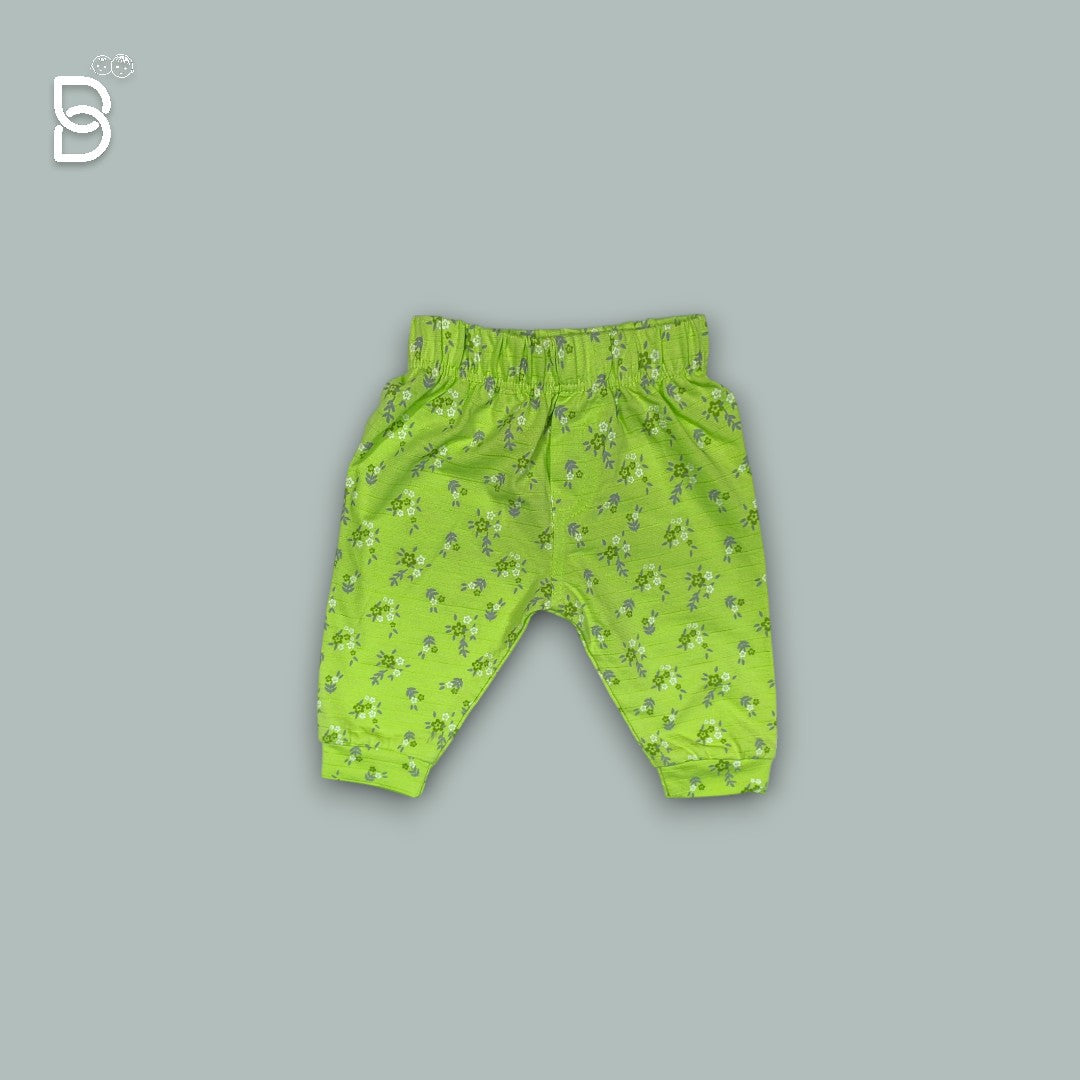NEO NATE - COTTON FULL SLEEVES PRINTED TOP & JEGGINGS - FLOURESCENT GREEN