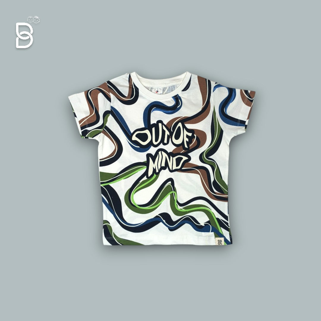 JUNGLE PRINT ON WHITE T-SHIRT & NICKER