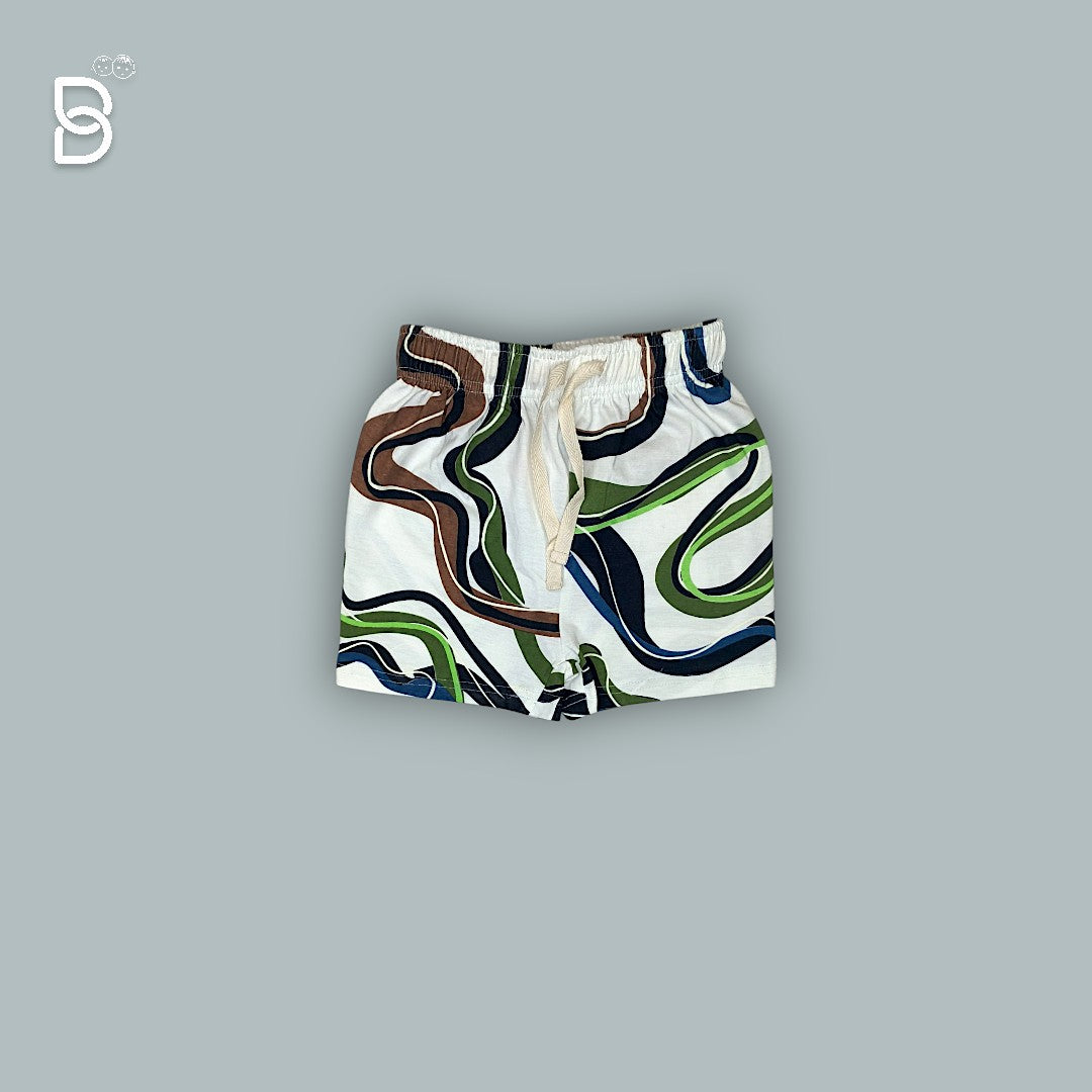 JUNGLE PRINT ON WHITE T-SHIRT & NICKER