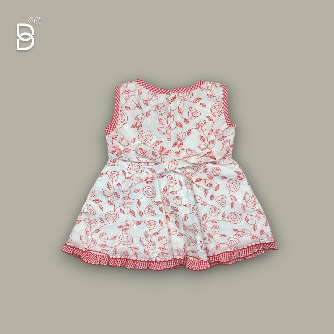 NEW BORN BABY GIRL COTTON FROCK FORAL PRINT